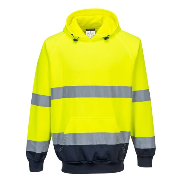 Hi-Vis Two-Tone Hooded Sweater