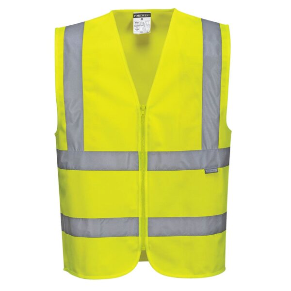 Hi-Vis Zipped Vest kl.2